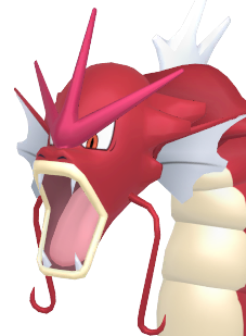 cabeça do Gyarados